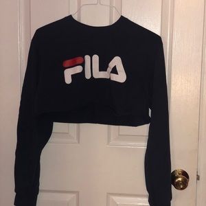 FILA long sleeve crop top